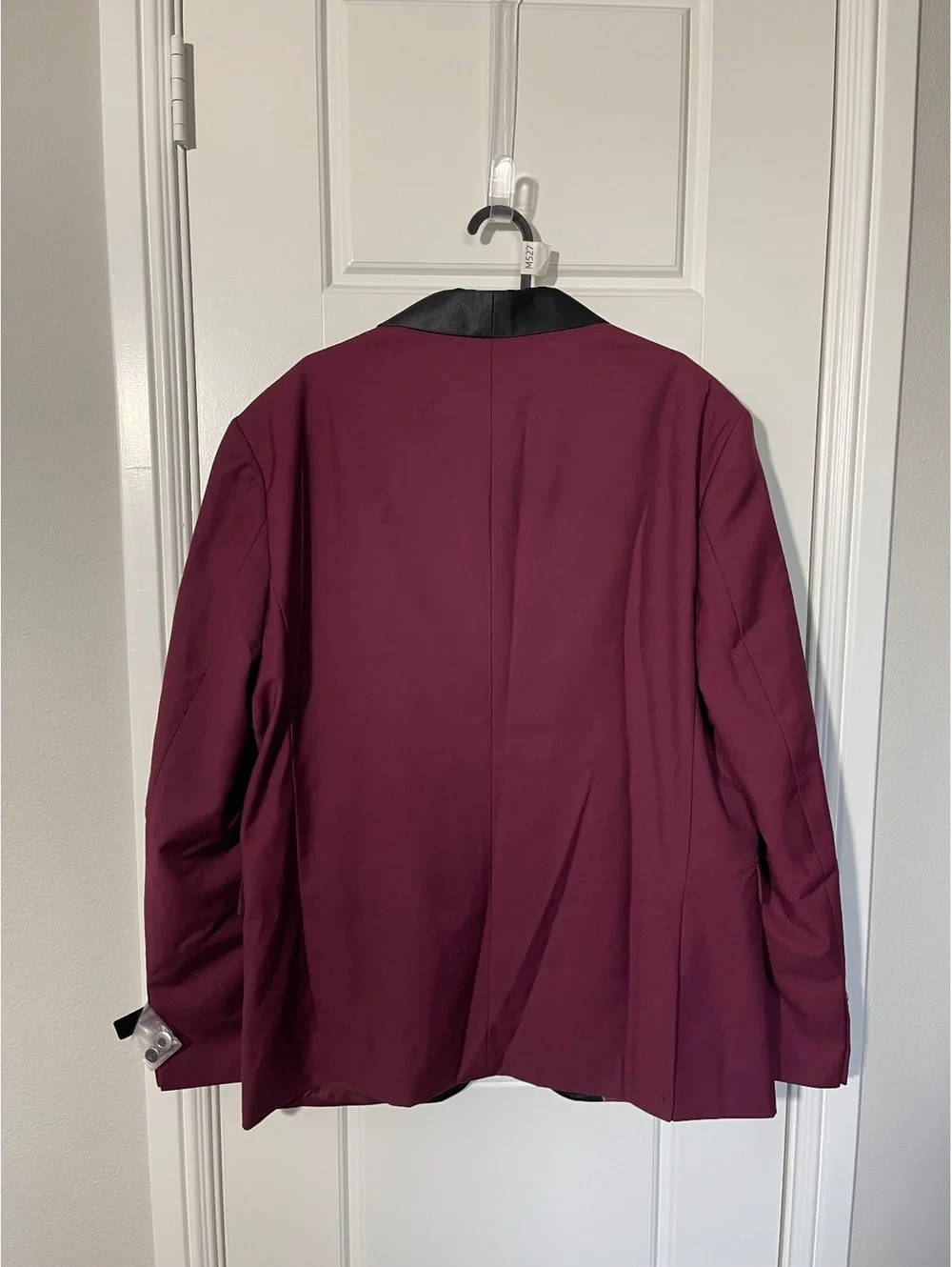 YND Suits for Men Size LG Burgundy Red Shawl Lapel M527